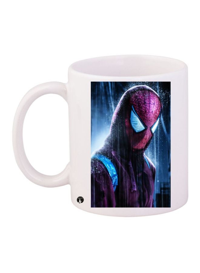BP Spiderman Printed Coffee Mug White/Blue/Red