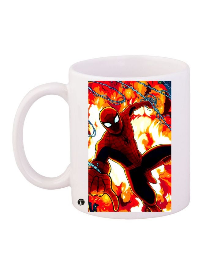 BP Spiderman Printed Coffee Mug White/Red/Black