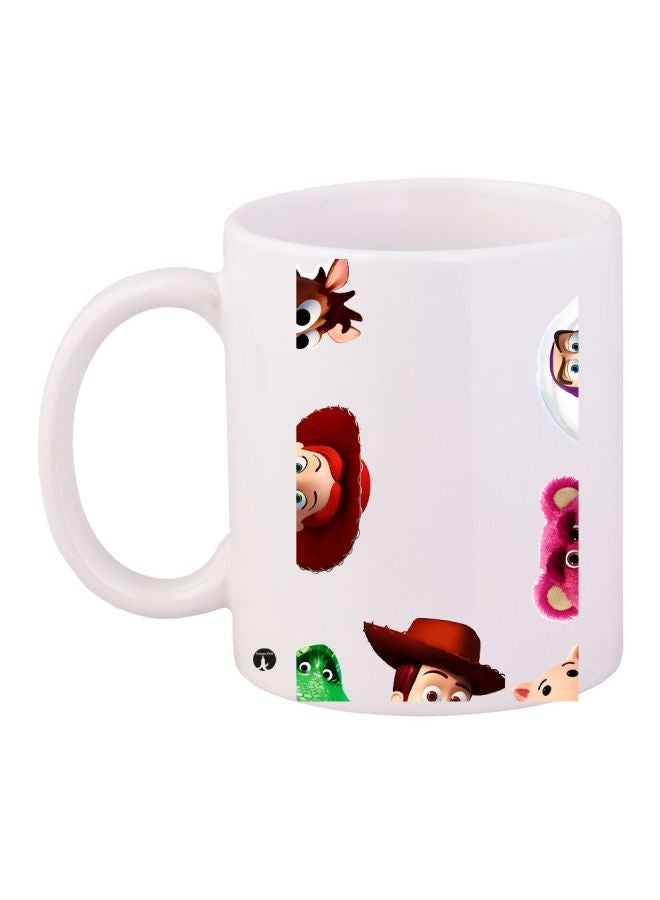BP Toy Story Cartoon Printed Coffee Mug White/Red/Beige