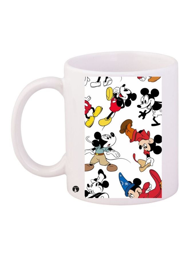 BP Mickey Mouse Printed Coffee Mug White/Red/Black