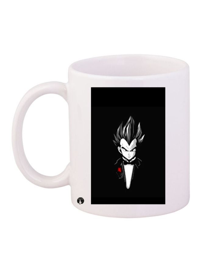 BP Cartoon Printed Coffee Mug White/Black/Red