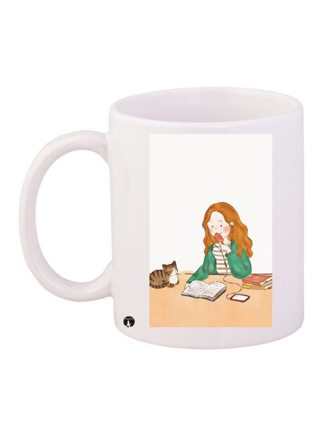 BP Cartoon Printed Coffee Mug Multicolor