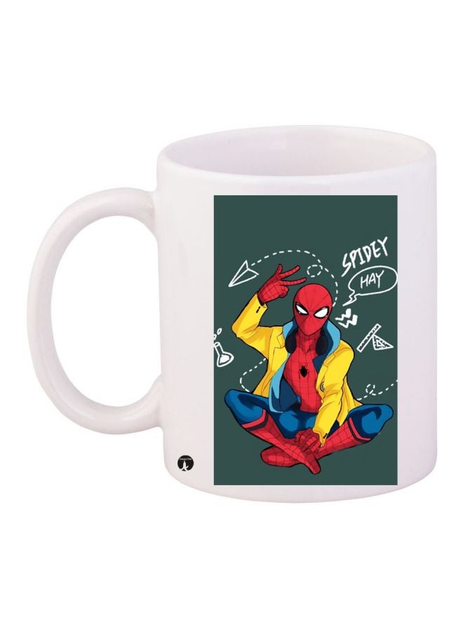 BP Spiderman Printed Coffee Mug White/Green/Red