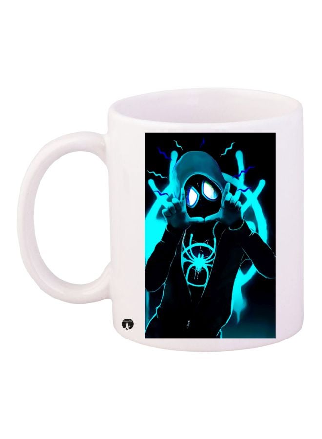 BP Spiderman Printed Ceramic Coffee Mug White/Black/Blue