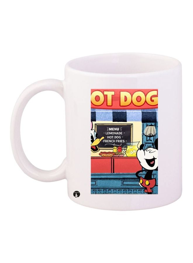 بي بي قدح قهوة بطباعة ميكي ماوس أبيض/أحمر/أزرق
