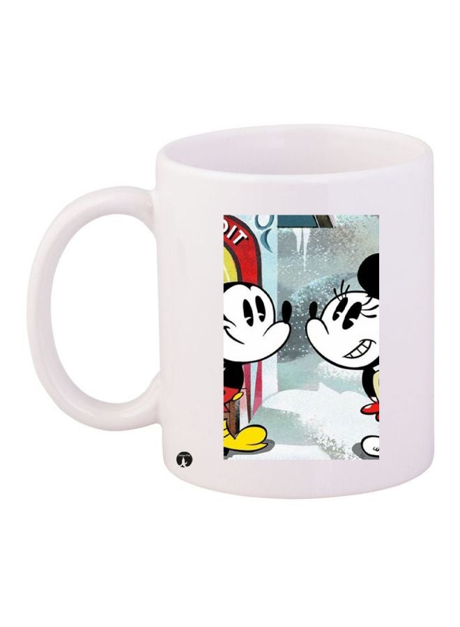 BP Mickey Mouse Printed Coffee Mug White/Red/Black 