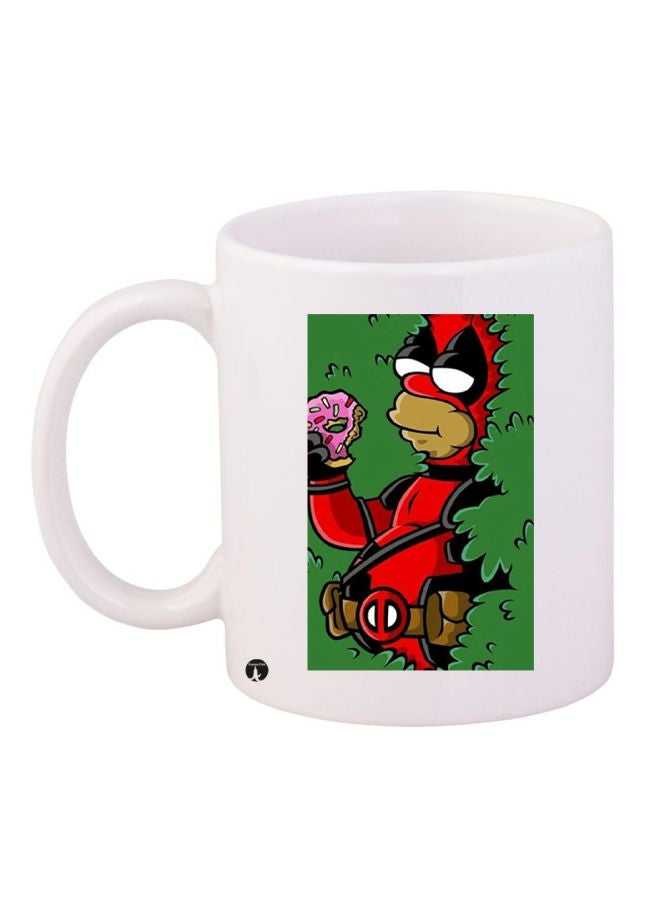 بي بي قدح قهوة بطباعة فيلم Deadpool أبيض/أخضر/أحمر