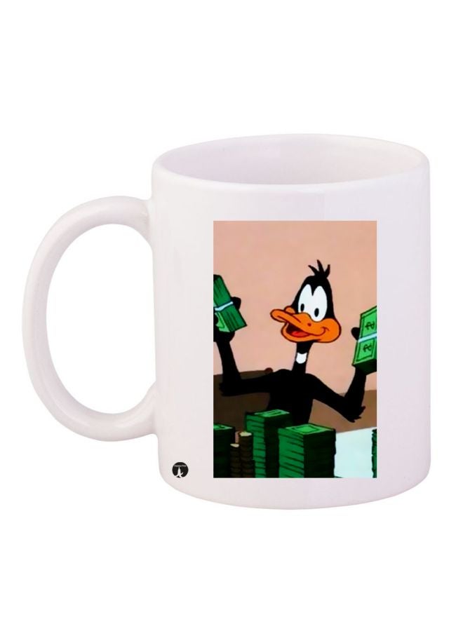 بي بي مج قهوة بطبعة شخصية كارتونية أبيض/أسود/أخضر