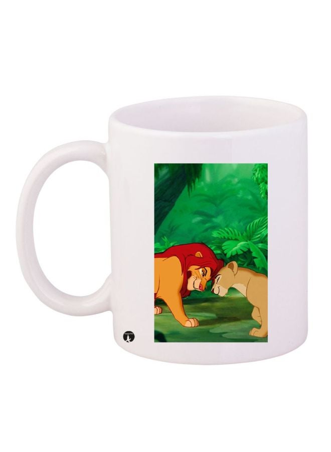BP Simba Printed Coffee Mug White/Green/Brown