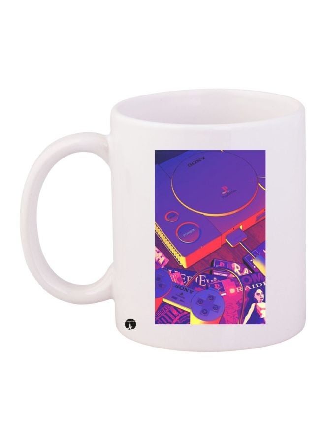 BP Printed Coffee Mug White/Purple/Red