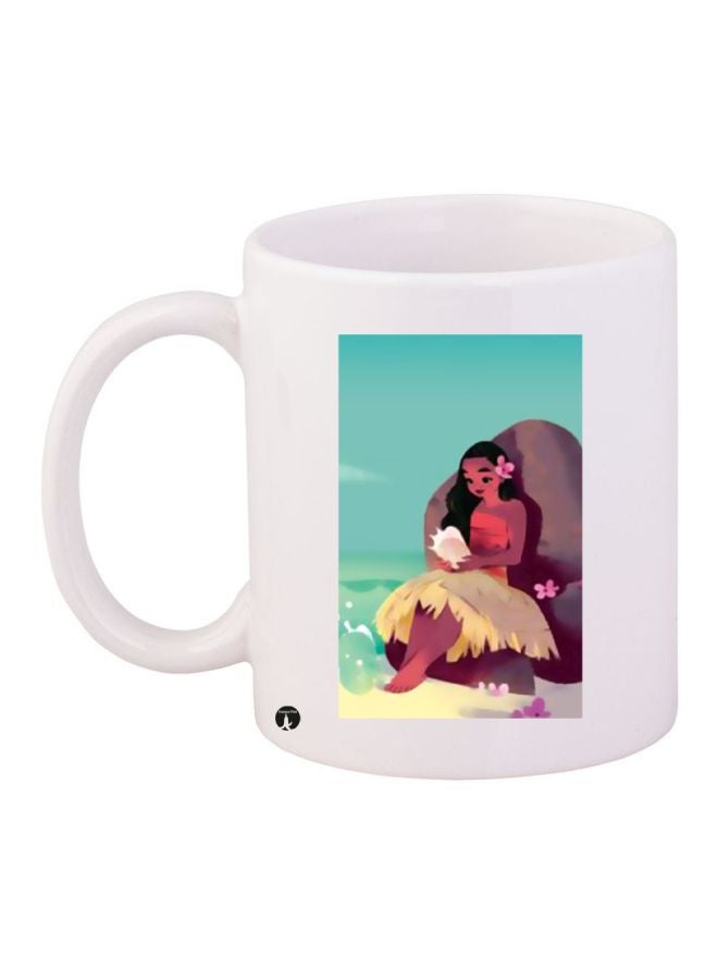 BP Moana Printed Coffee Mug White/Blue/Brown