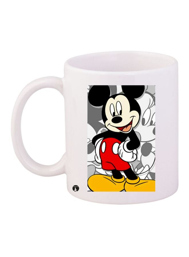 BP Mickey Mouse Printed Coffee Mug White/Red/Black