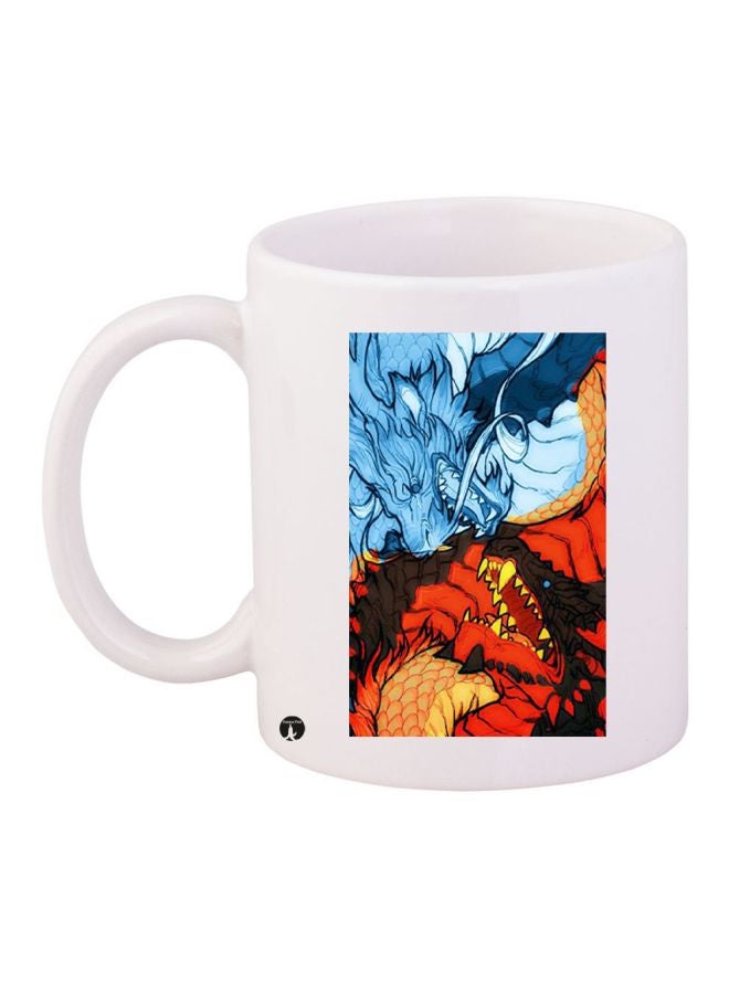 BP Printed Coffee Mug White/Blue/Red