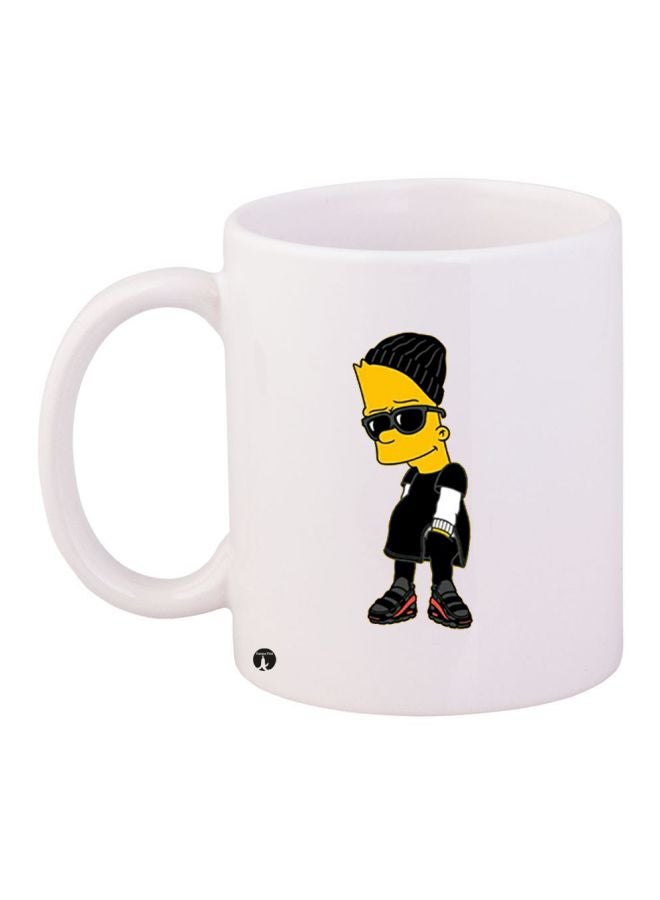 BP The Simpsons Printed Coffee Mug White/Black/Yellow