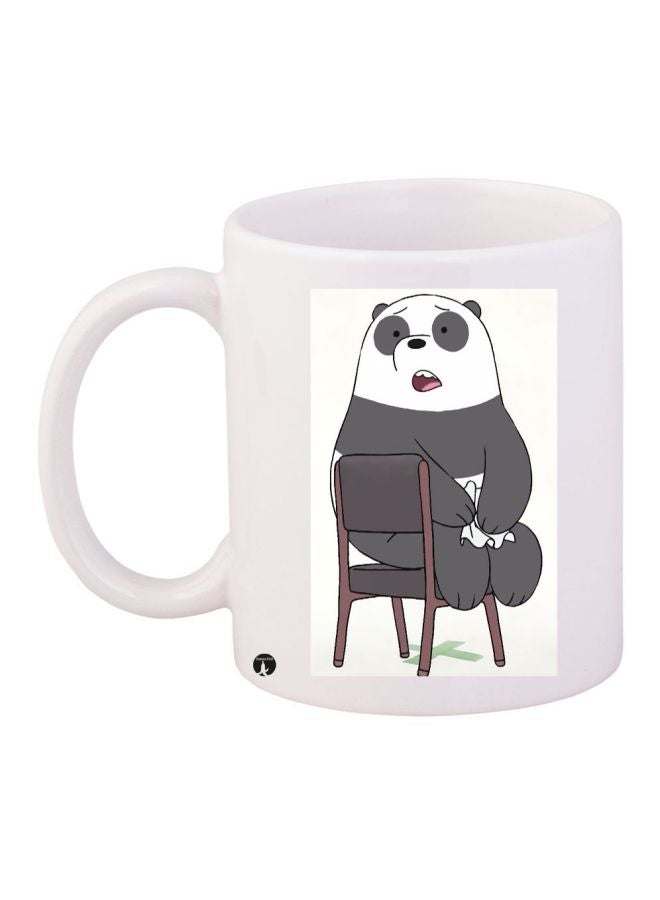 BP Panda Printed Coffee Mug White/Grey
