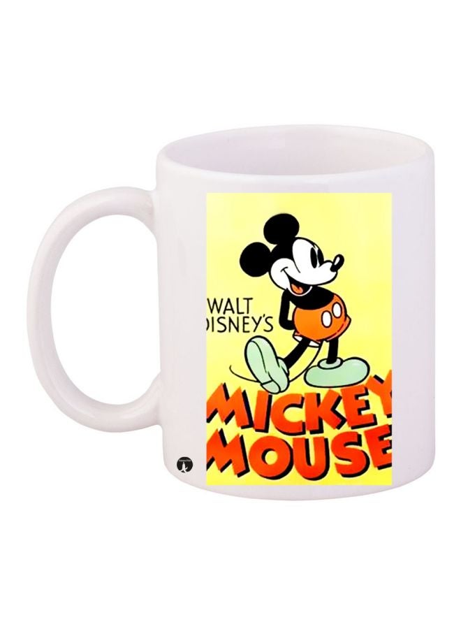 بي بي مج قهوة بتصميم ميكي ماوس أبيض/ أصفر/ أحمر