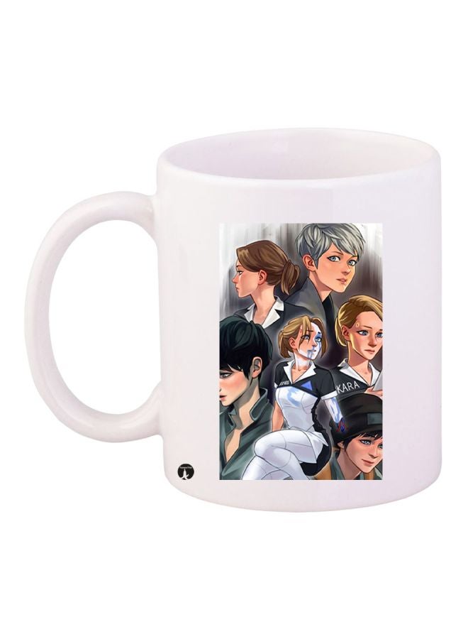 BP Anime Girls Themed Coffee Mug White/Black/Cream