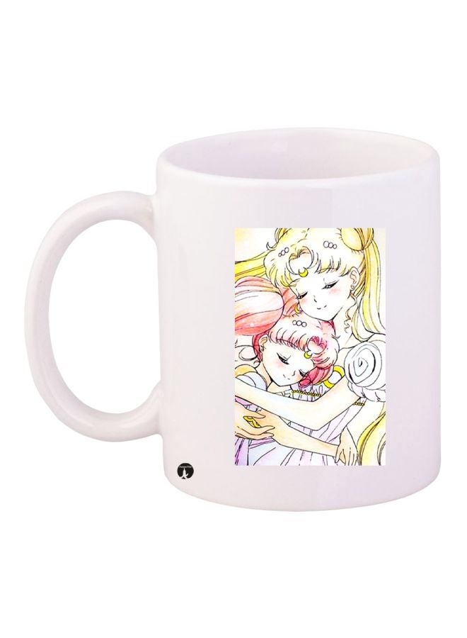 BP Princess Printed Ceramic Coffee Mug White/Yellow/Red