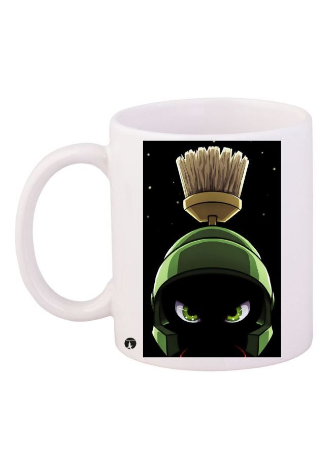 BP Cartoon Printed Coffee Mug White/Green/Black
