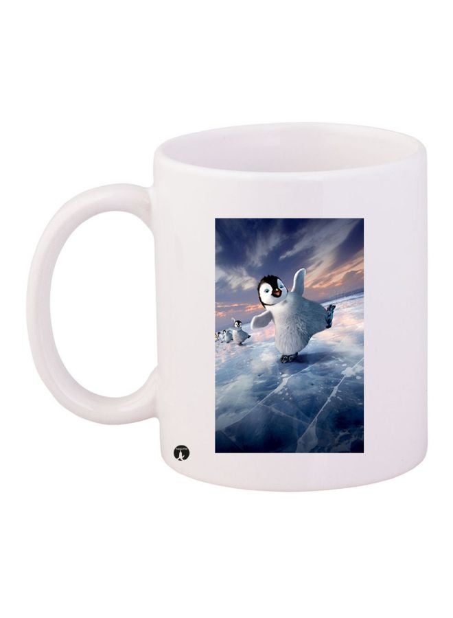 BP Penguin Printed Coffee Mug White/Blue/Black
