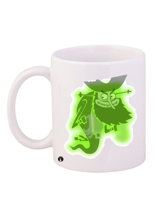 BP Ghost Printed Coffee Mug White/Green/Grey