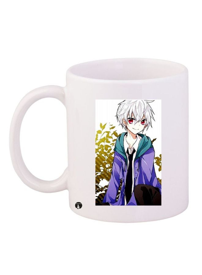 BP Anime Printed Coffee Mug White/Green/Purple