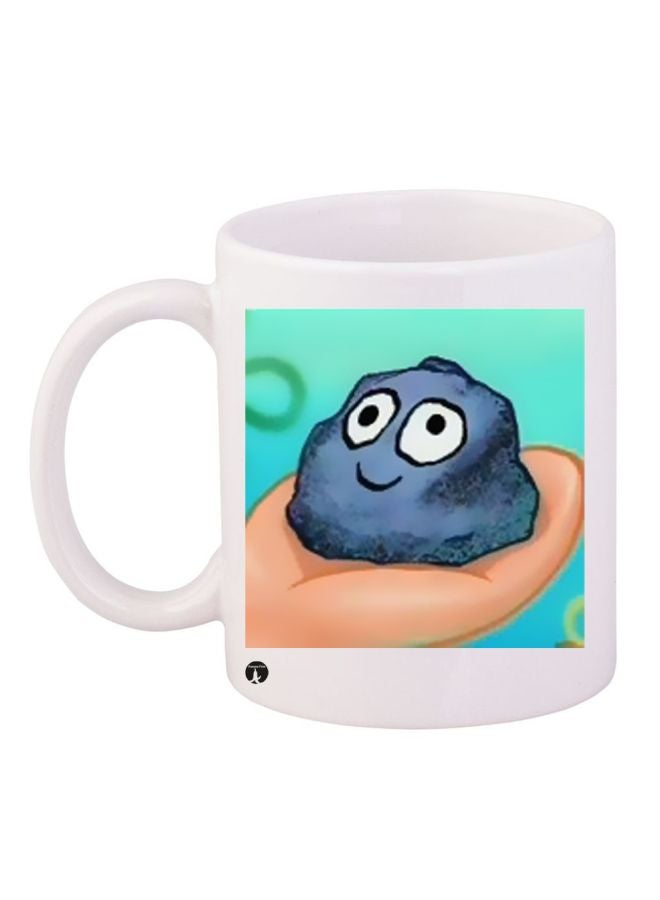 BP Stone Printed Coffee Mug White/Blue/Beige