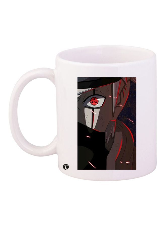 BP Kakashi The Copy Ninja Printed Coffee Mug White/Black/Brown