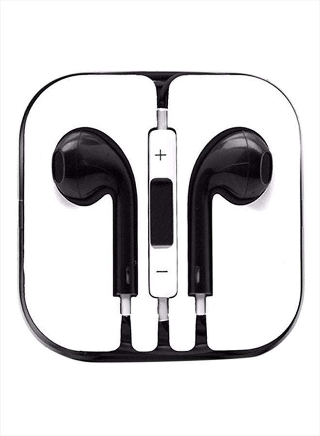 ARTLOOK - In-Ear Earphones With Mic For Apple iPhone 6/6S/5/5S/iPod Black - Image 1