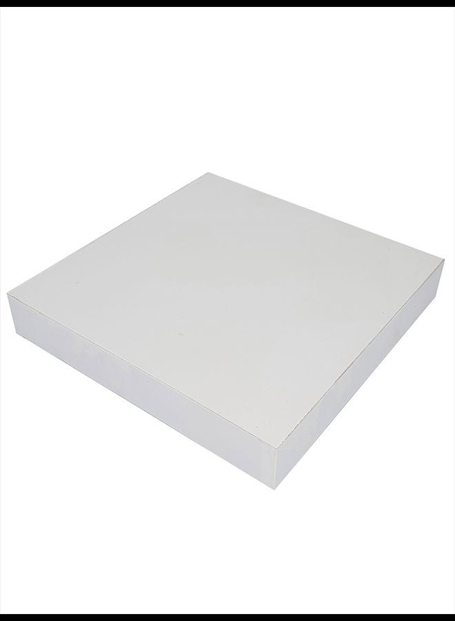 Square Shaped Wooden Shelf White 25 x 25cm - Image 1