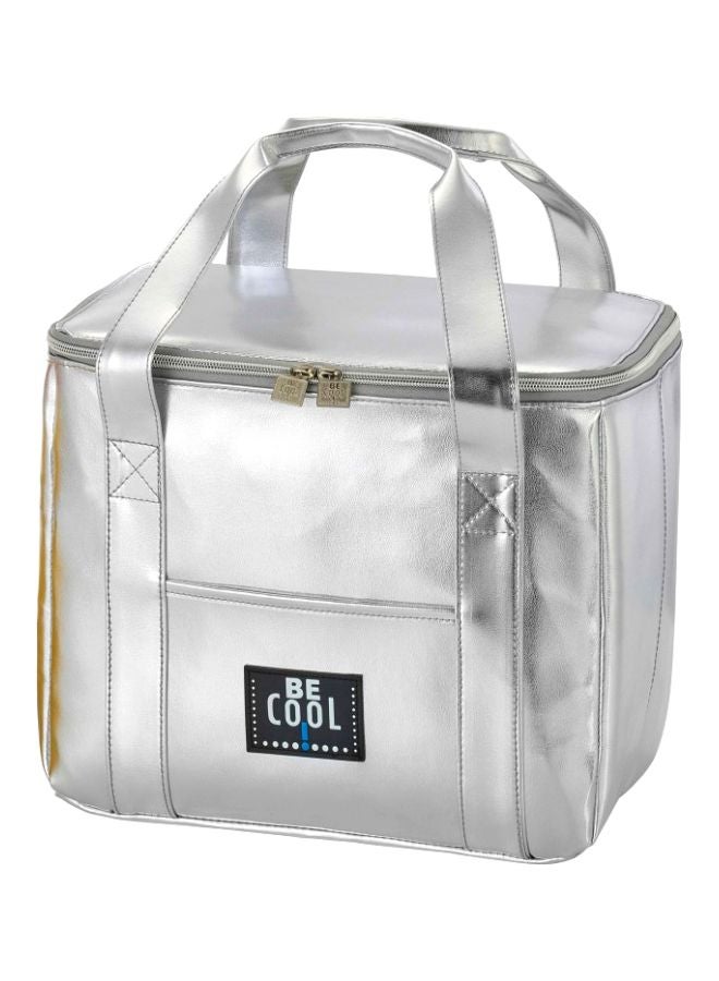 WUNASIA City Outdoor Lunch Bag Silver/Black/Gold 29x18x21cm 