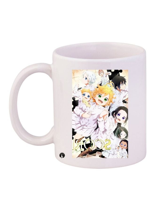 BP Girls Printed Coffee Mug White/Purple/Yellow