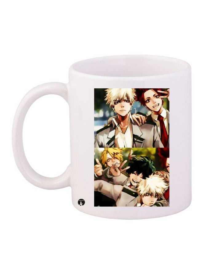 Anime Printed Coffee Mug White/Red/Green