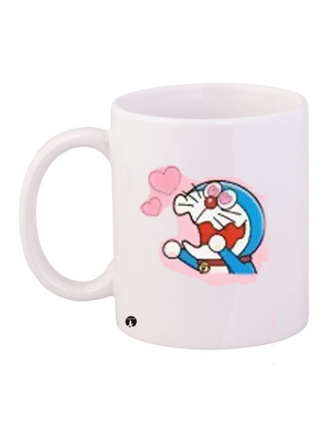 Doraemon Printed Coffee Mug White/Blue/Pink