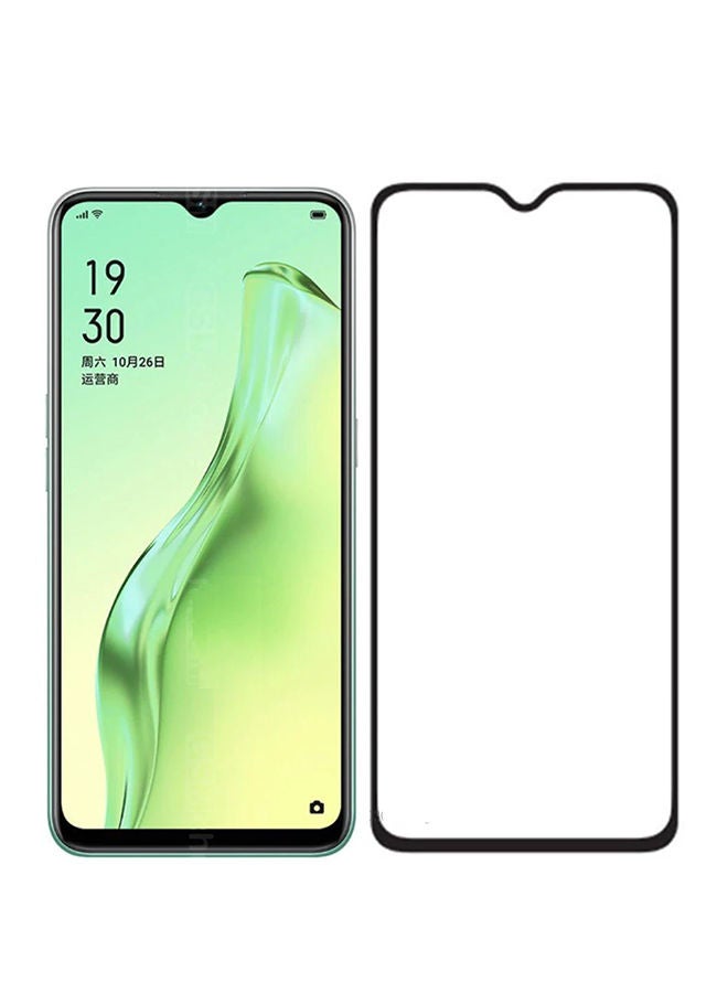 Muzz Tempered Glass Screen Protector For Oppo A31 Clear/Black Black - Image 1