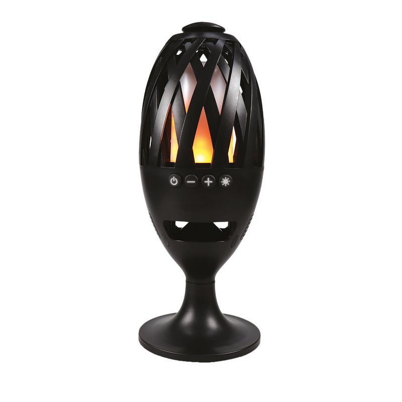 2-In-1 LED Flame Bluetooth Speaker Black - Image 5