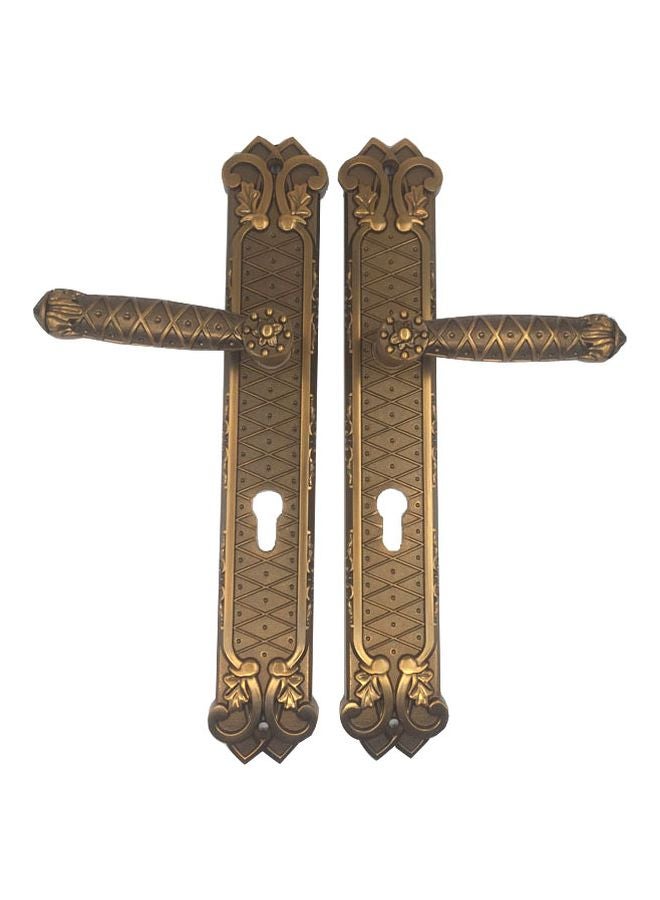 ميغو طقم مقابض باب بديلة من قطعتين بني 85مم - Image 1