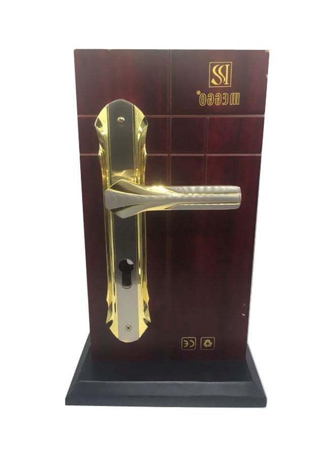 ميغو قفل مقبض باب مصنوع من الزنك ذهبي/فضي - Image 3