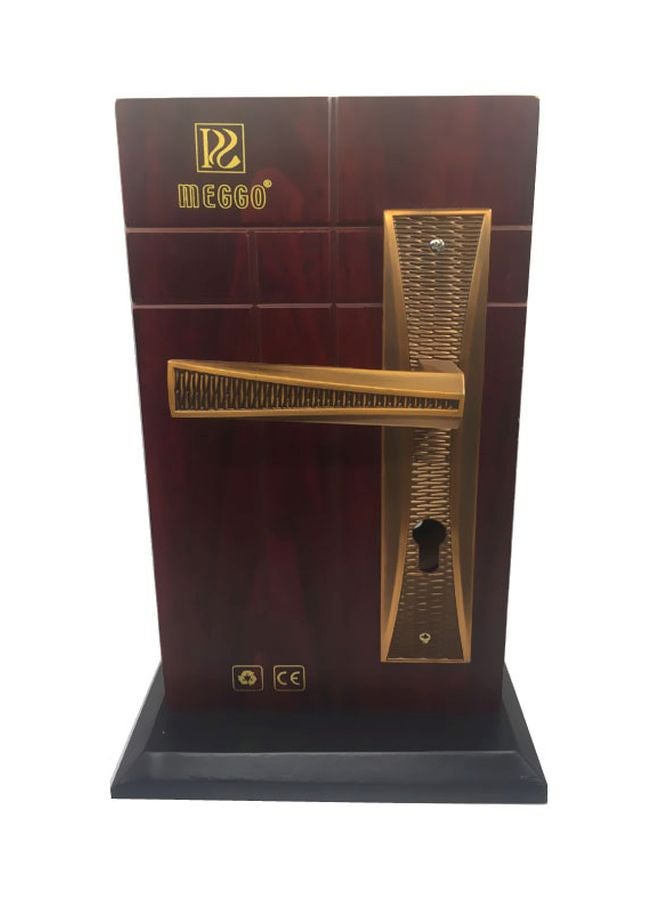 ميغو قفل لمقبض الباب بني - Image 3