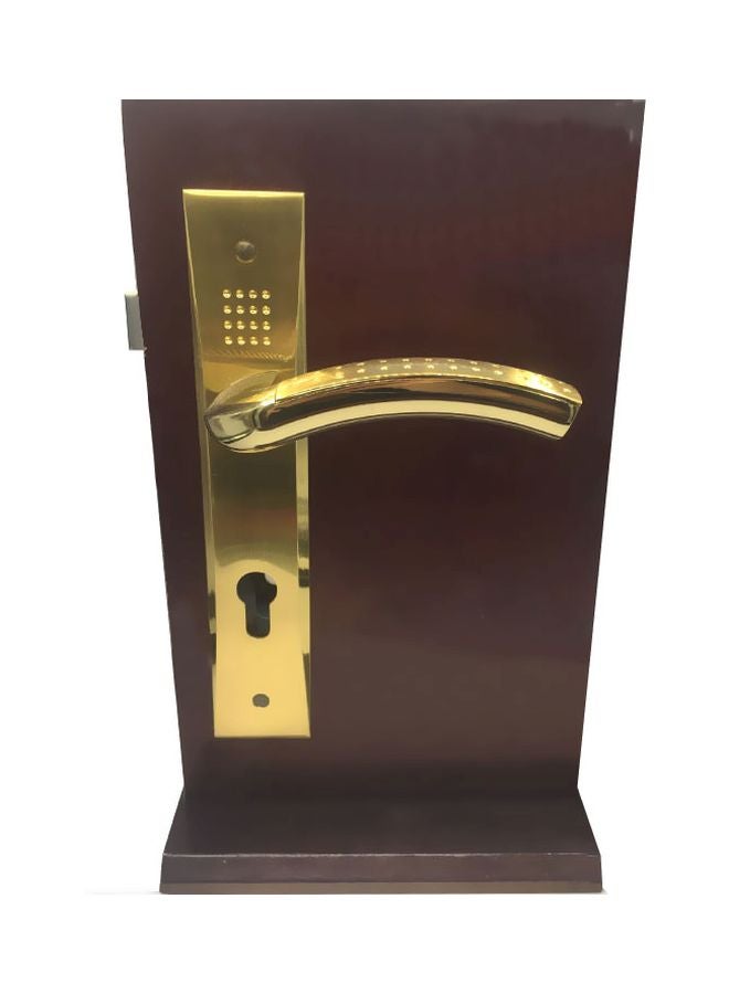 ميغو طقم مقابض باب من الزنك من قطعتين ذهبي - Image 2