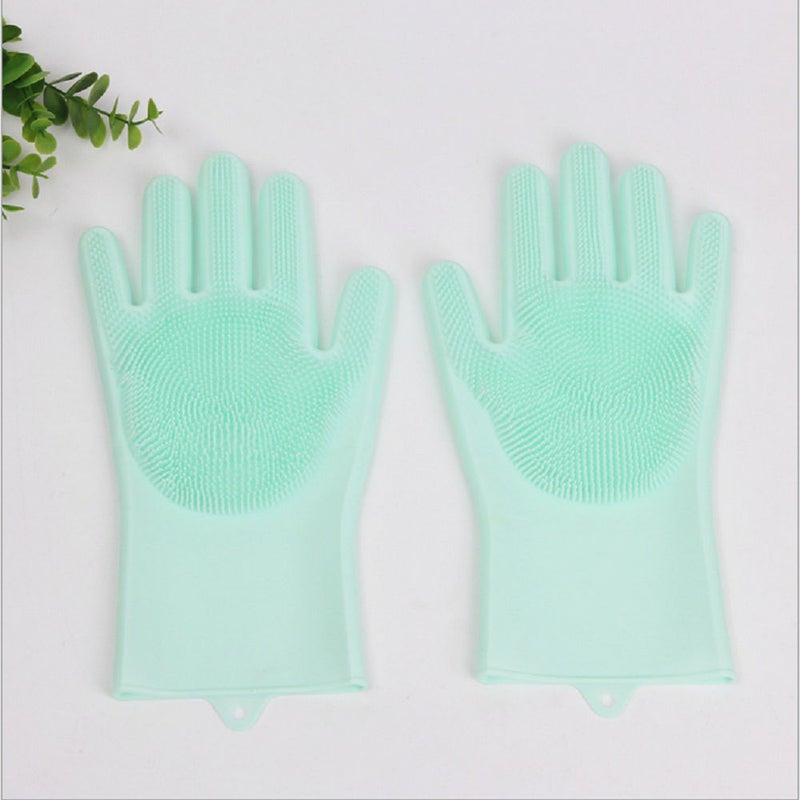 Generic Bathing Grooming Pets Gloves Light Green - Image 5