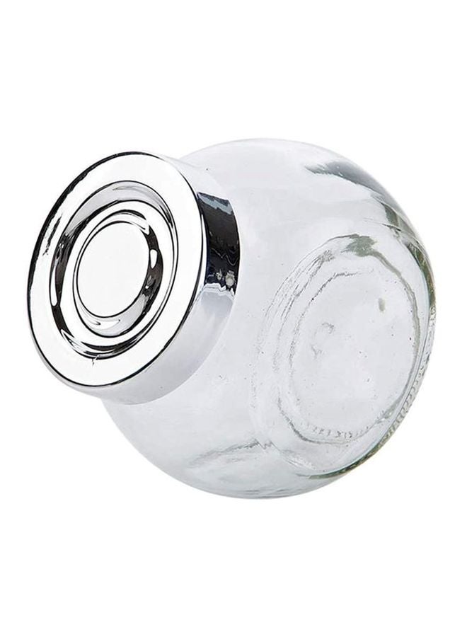 جينو مجموعة من 6 مرطبانات زجاجية صغيرة للحلوى شفاف/فضي 5.5x5x3.5سم - Image 3