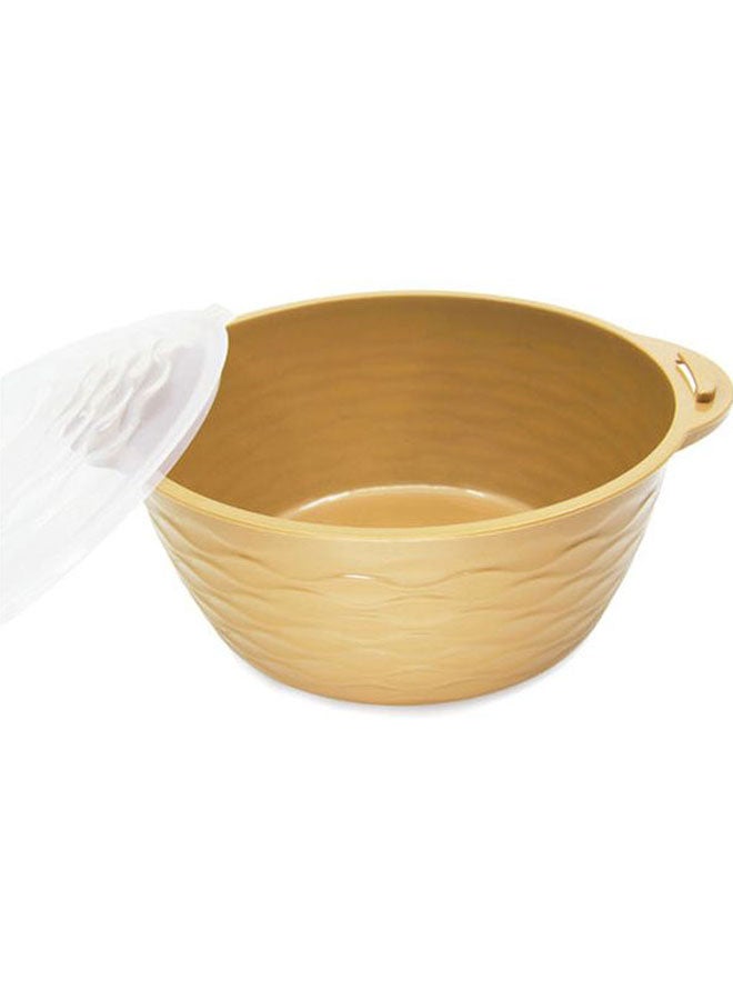 UTC 10-Piece Brook Microware Plastic Set With Spatula Gold  - Image 4