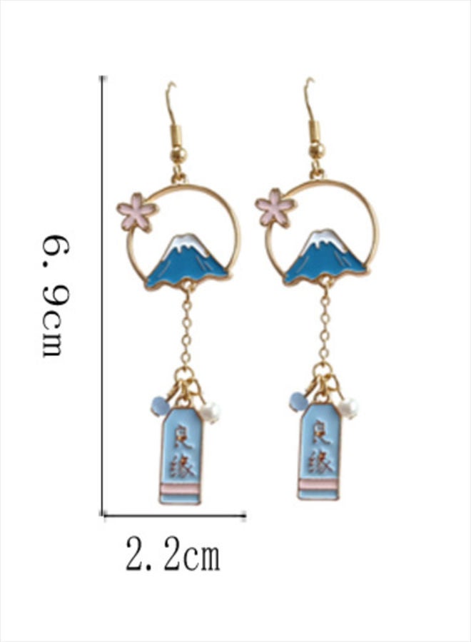 J&J Floral Pattern Dangle Earrings - Image 2