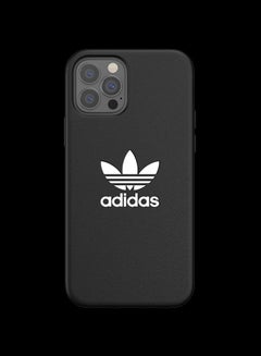Adidas Logo Printed Protective Case Cover For Apple iPhone 12 / 12 Pro Black/White  - Image 1