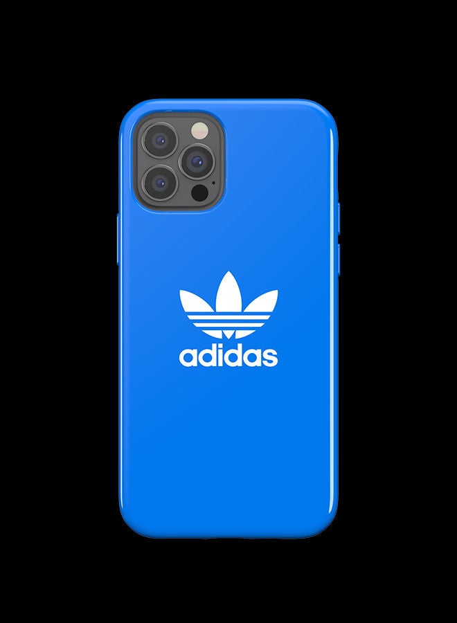اديداس غطاء حماية بطبعة شعار لهواتف أبل آيفون 12 و12 برو بلوبيرد - Image 1