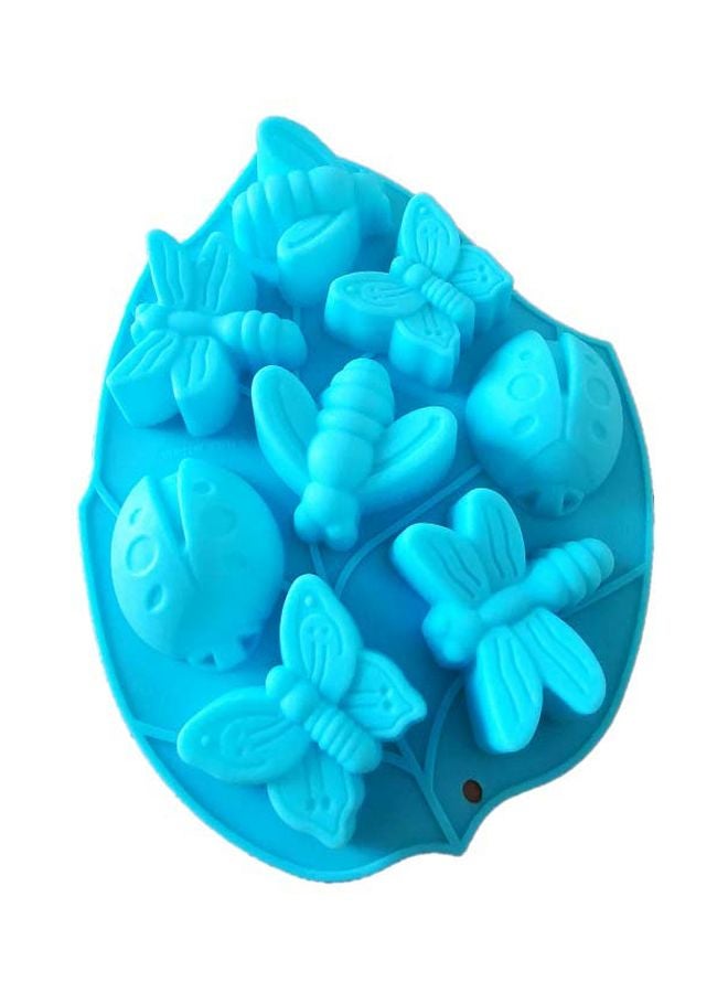 asmat 8-Cavity 3D Insect Design Mould Blue 28x21cm  - Image 2