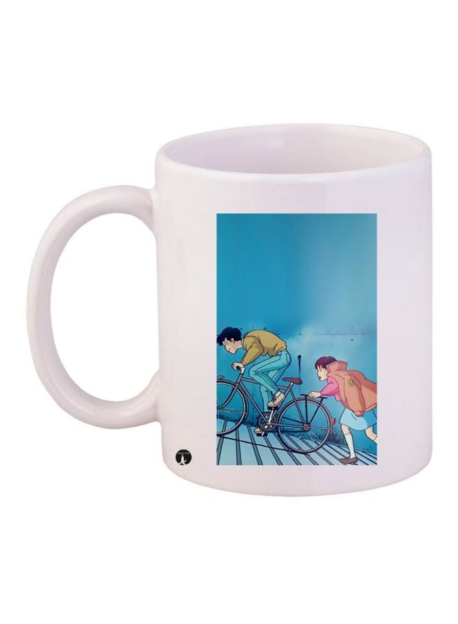 بي بي مج قهوة بطبعة شخصية كارتونية أبيض/أزرق/وردي