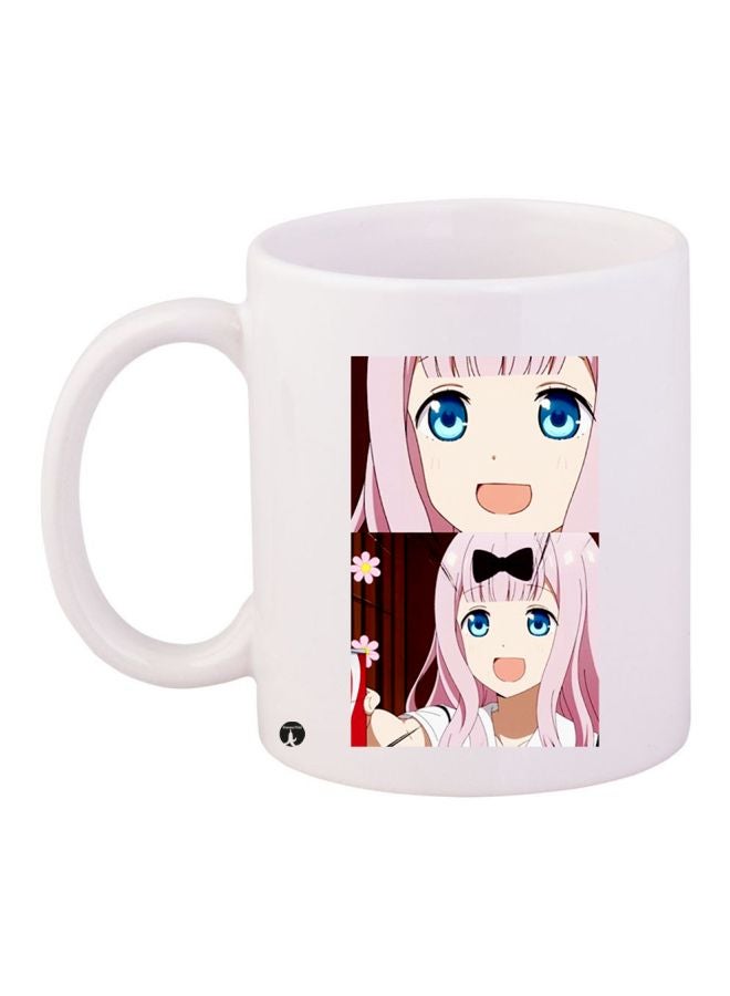 BP Girl Printed Coffee Mug White/Pink/Blue