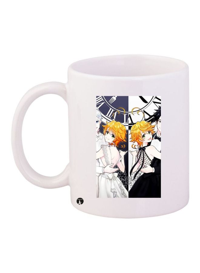 BP Couple Printed Coffee Mug White/Yellow/Black